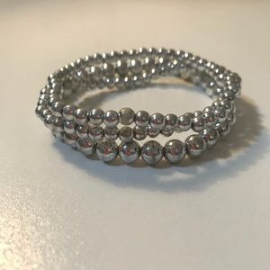 Stackable silver bracelet